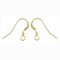 JewelrySupply Gold Filled Flat Wire Earrings with Secorative Spring Wrap (1 Pair of Gold Filled Earrings)